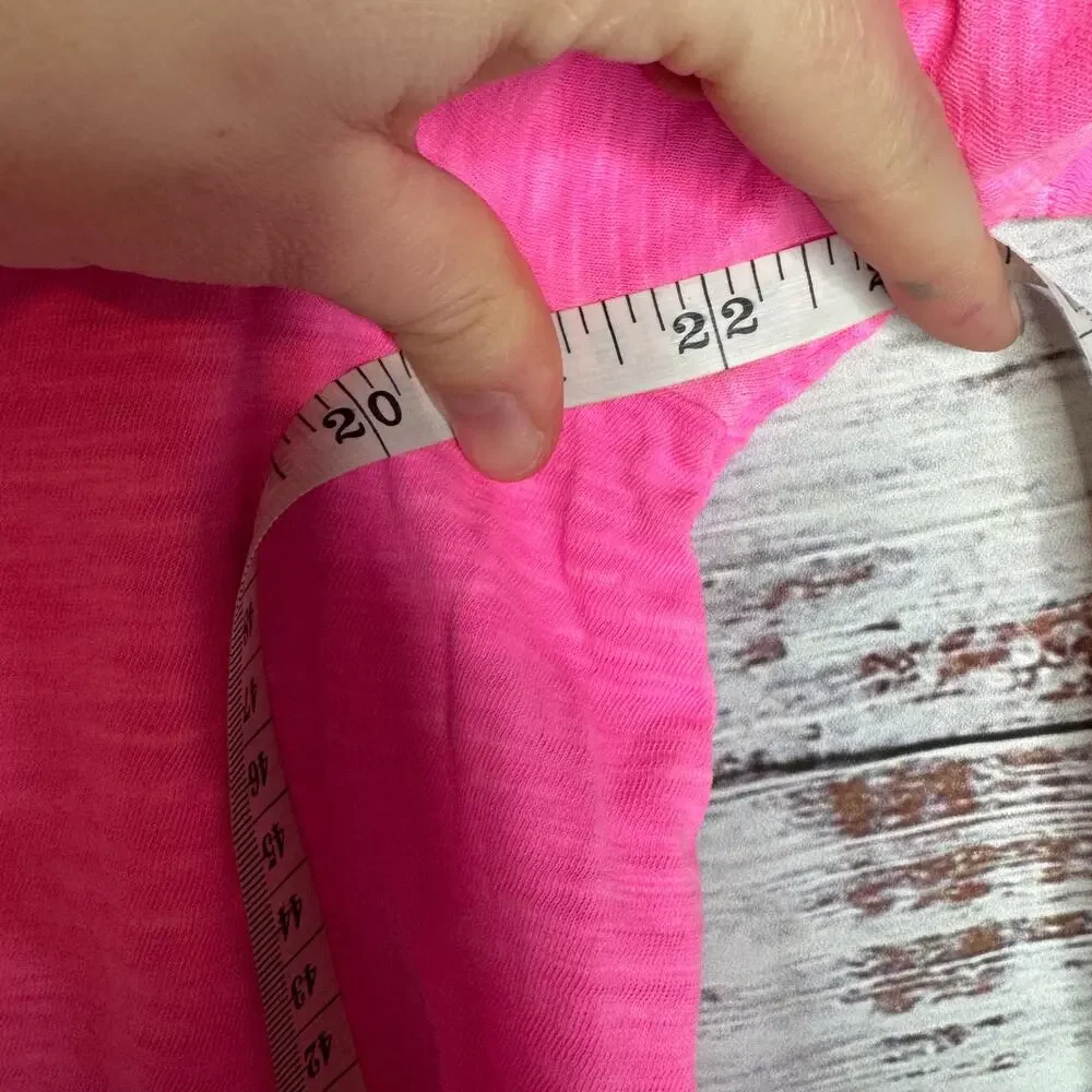 Lane Bryant Pink Perfect Sleeve Tee 14/16 Cotton Plus Size - Picture 5 of 6